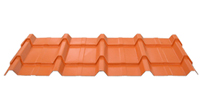 Orange glazed tile